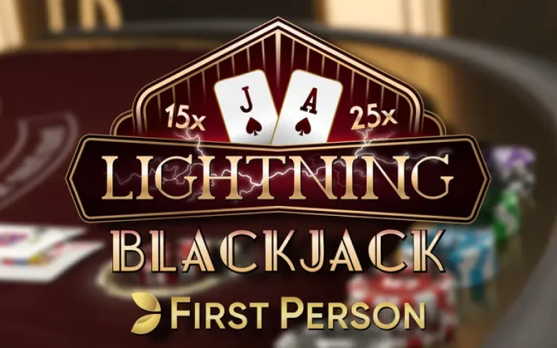 Test your strategy in Lightning Blackjack First Person.