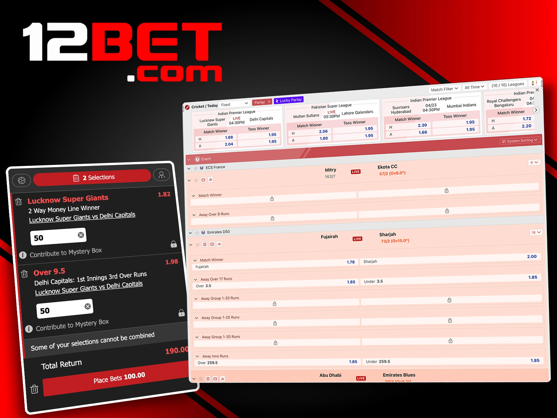A Step-by-Step Guide to Betting on Cricket at 12Bet