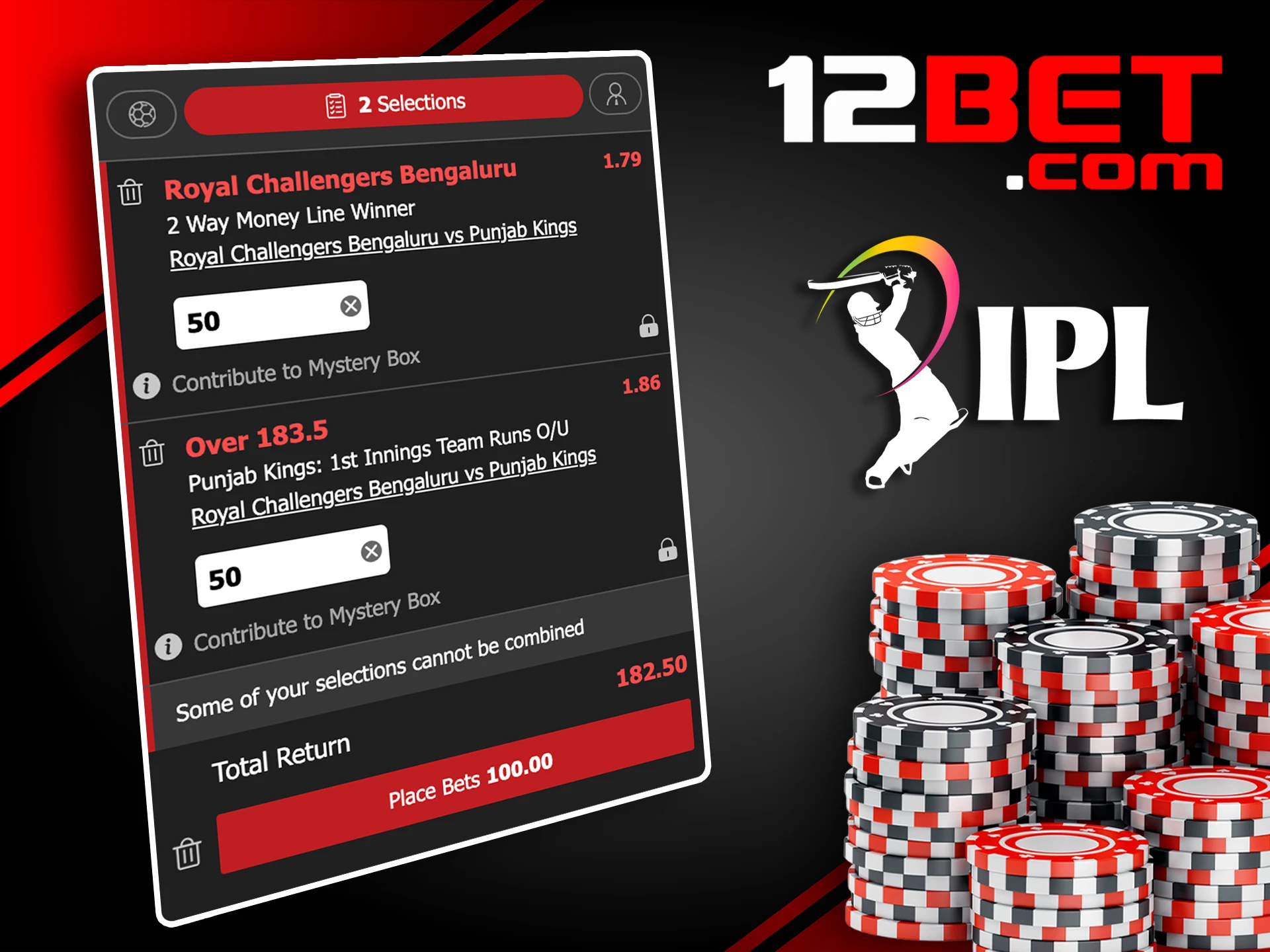 Discover how to navigate and place bets on the IPL tournament using 12Bet.