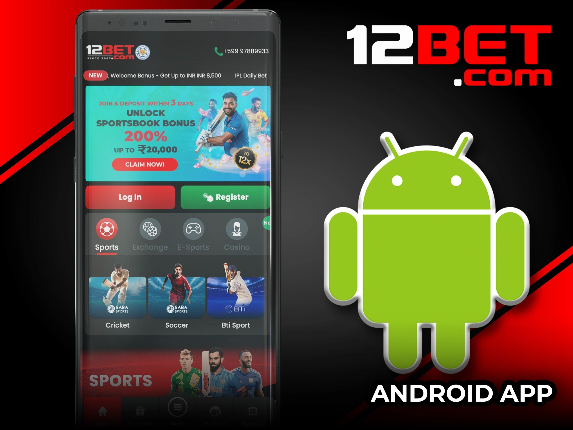 How to install the 12Bet app on Android devices.
