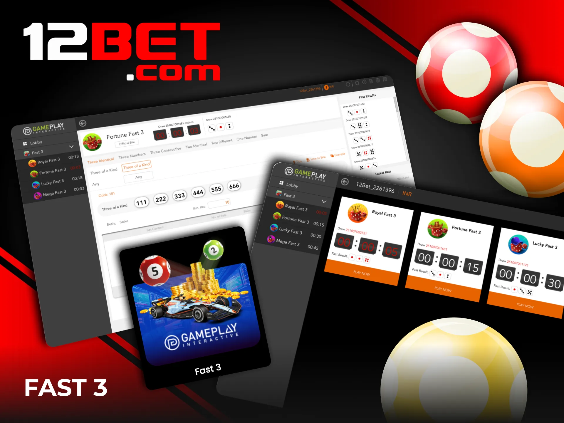 Experience the thrill of rapid-fire draws with 12Bet Fast 3.